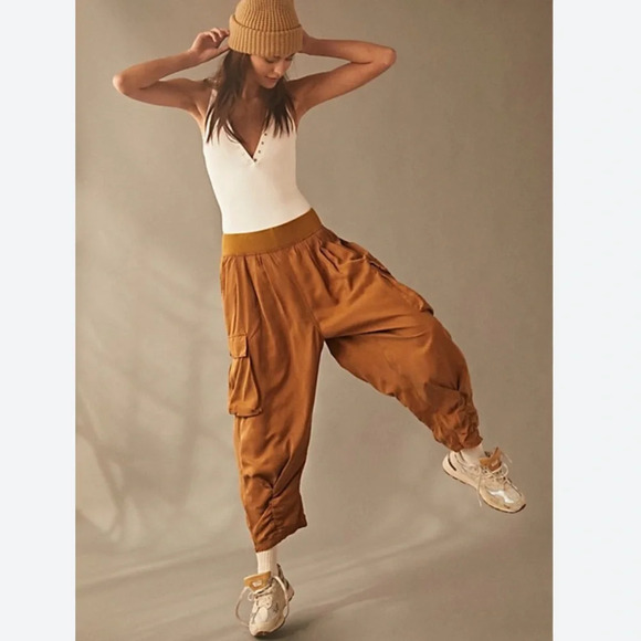 Free People Movement Vapor Pants Golden Gaze - Picture 1 of 12